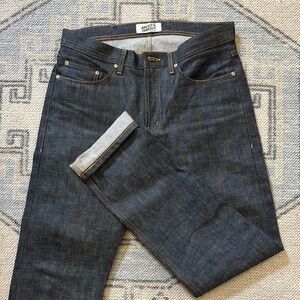 Indigo Raw Selvage Jeans - Dark Blue